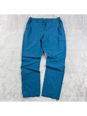 MEC Mountain Equipment Company Men’s 34x32 Blue Teal Cargo Hiking Outdoor Pants